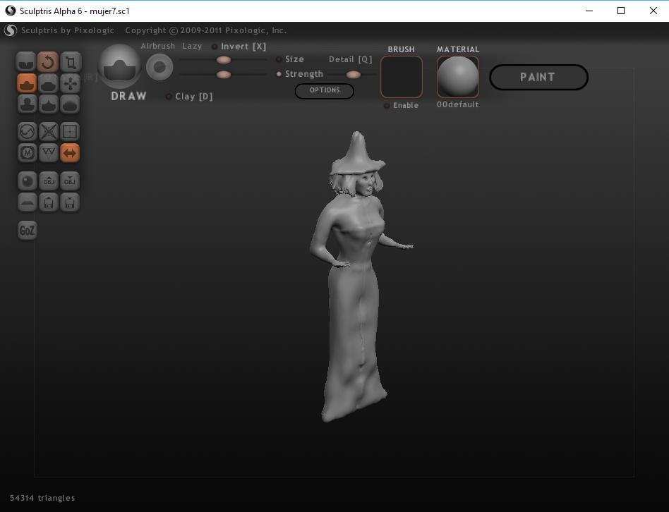 Modelado 3D en Sculptris - Bruja Modelado 3D en Sculptris - Bruja