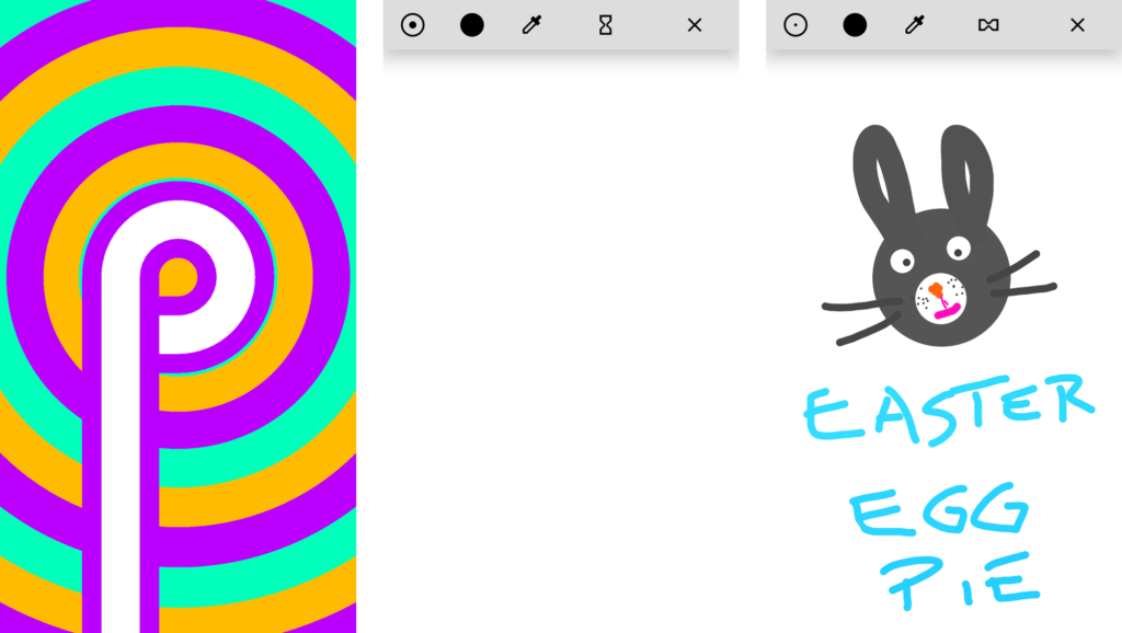 Android 9.0 Pie - huevo de pascua App de dibujo huevo de pascua android 9